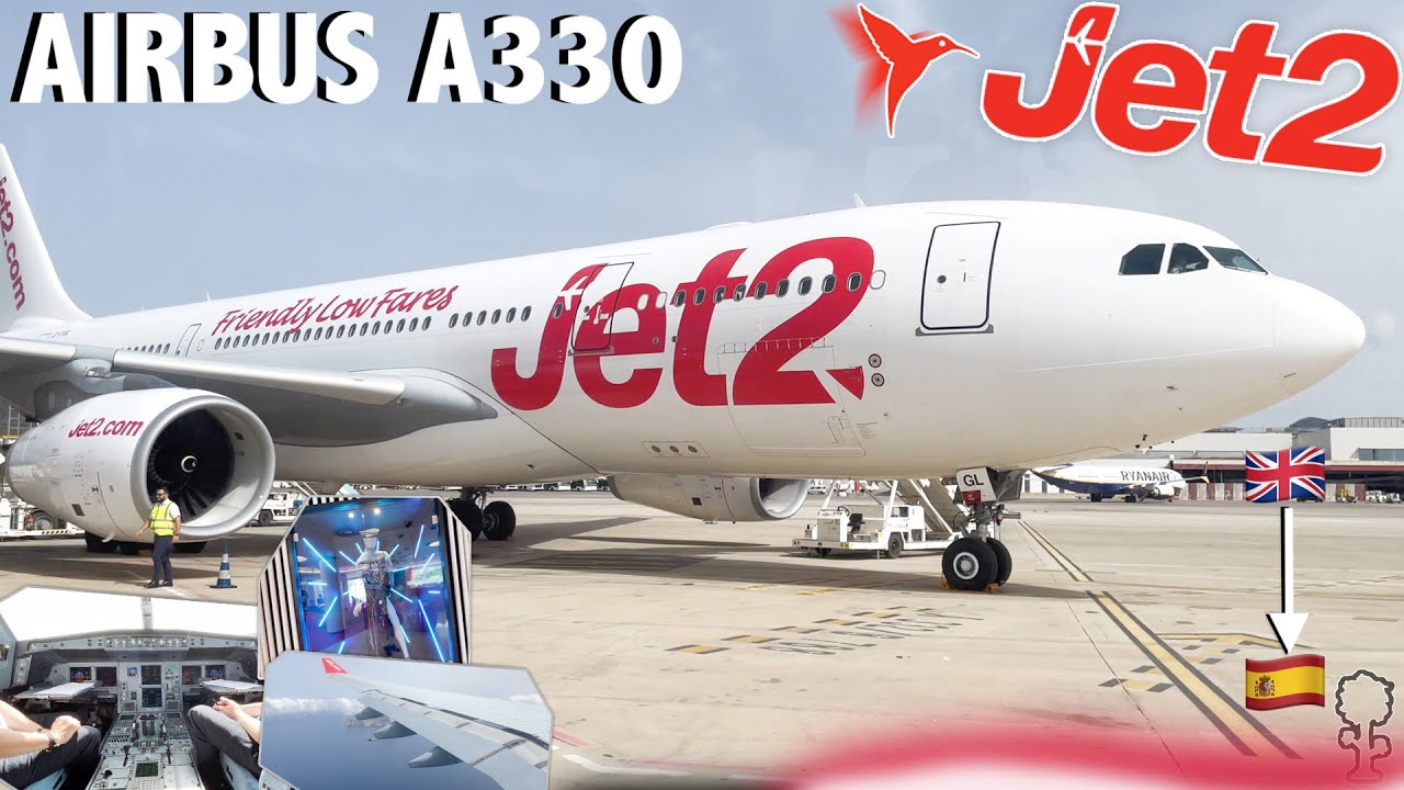 Jet2 Airtanker Airbus A330-200 Flight Manchester Airport - Ibiza (Trip Report) + Ushuaïa