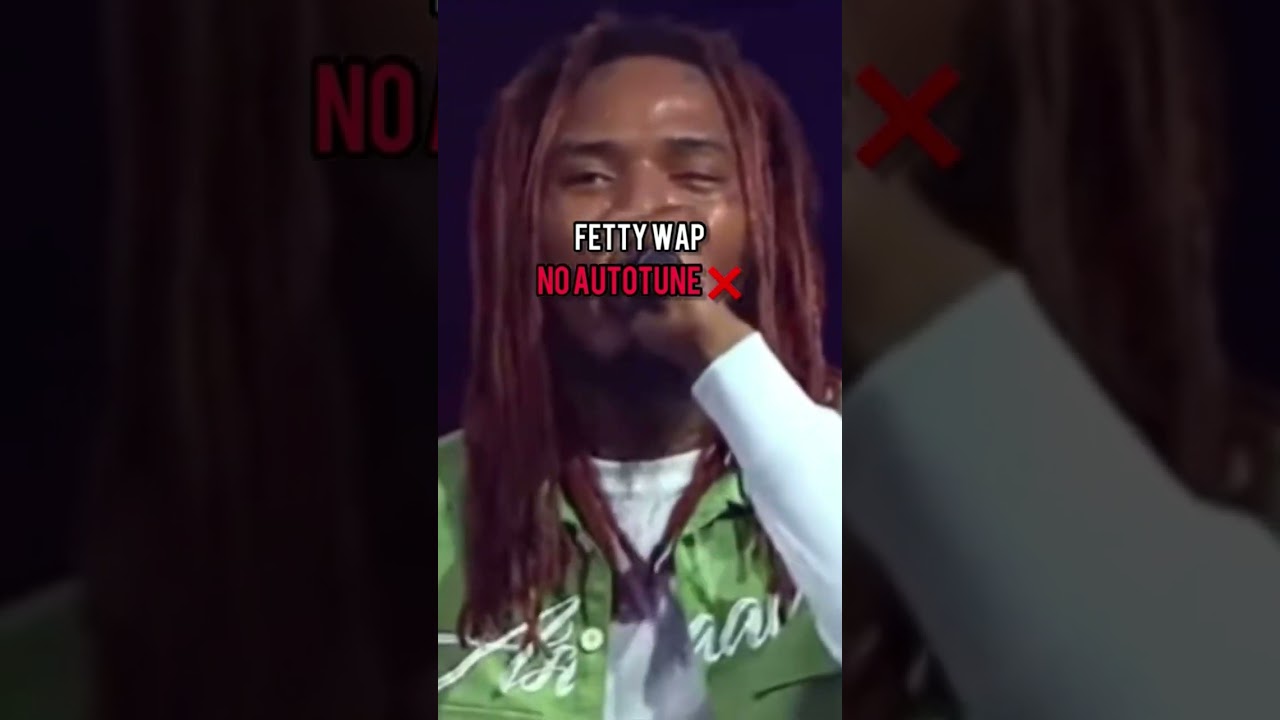 Rappers with vs without autotune 🎤🔇 #rap #fettywap #shorts