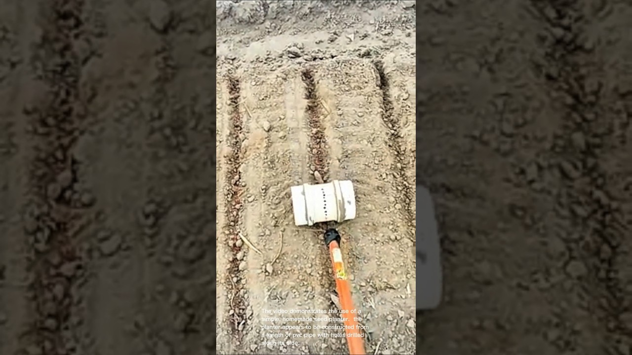 DIY seed planter: simple and effective homemade seed drill