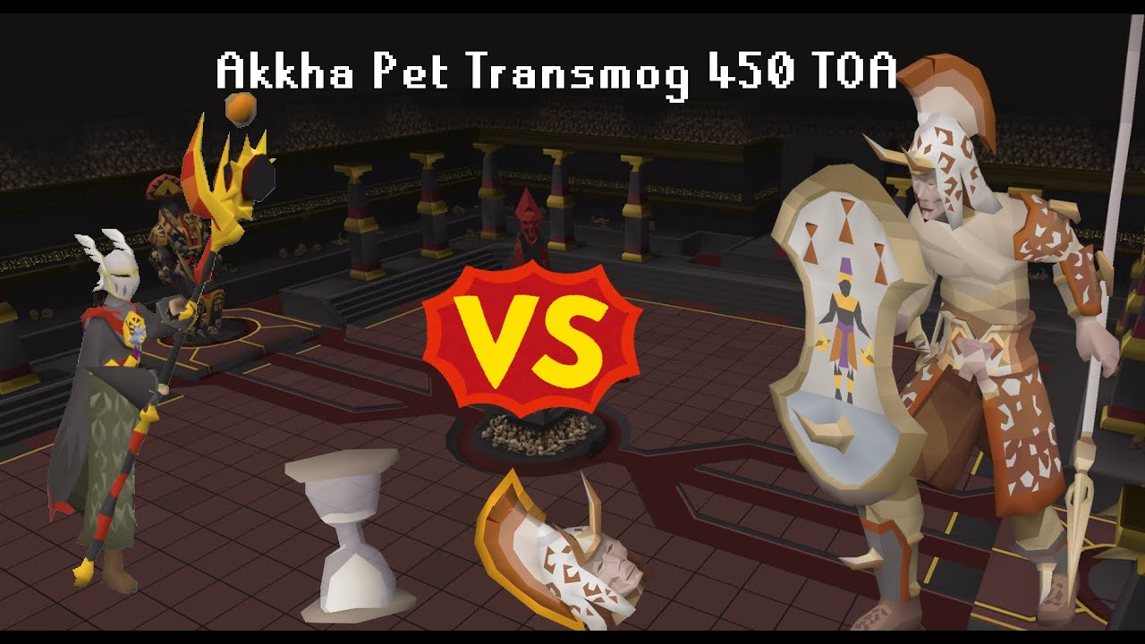 OSRS Tombs of Amascut Raid Pet Transmog Run - Akkha 450 Level 4 - Master CA - No Butterfly Keep Back