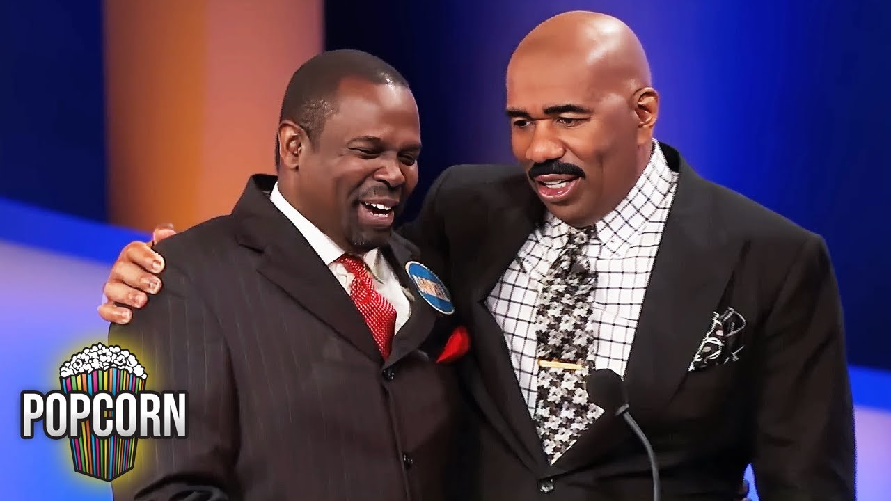 FUNNIEST Podium Fails Which Made Steve Harvey Laugh! | Family Feud