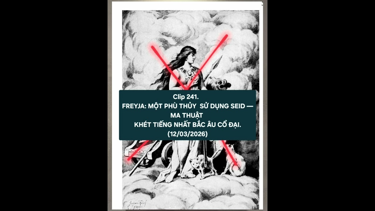 Clip 241. FREYJA - MỘT PHÙ THỦY SỬ DỤNG SEID- MA THUẬT KHÉT TIẾNG NHẤT BẮC ÂU CỔ ĐẠI.