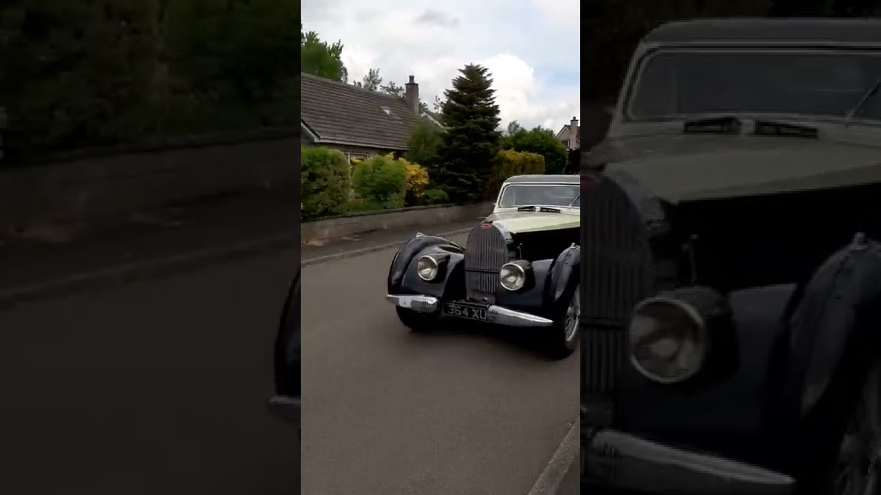 driving a 1930 bugatti