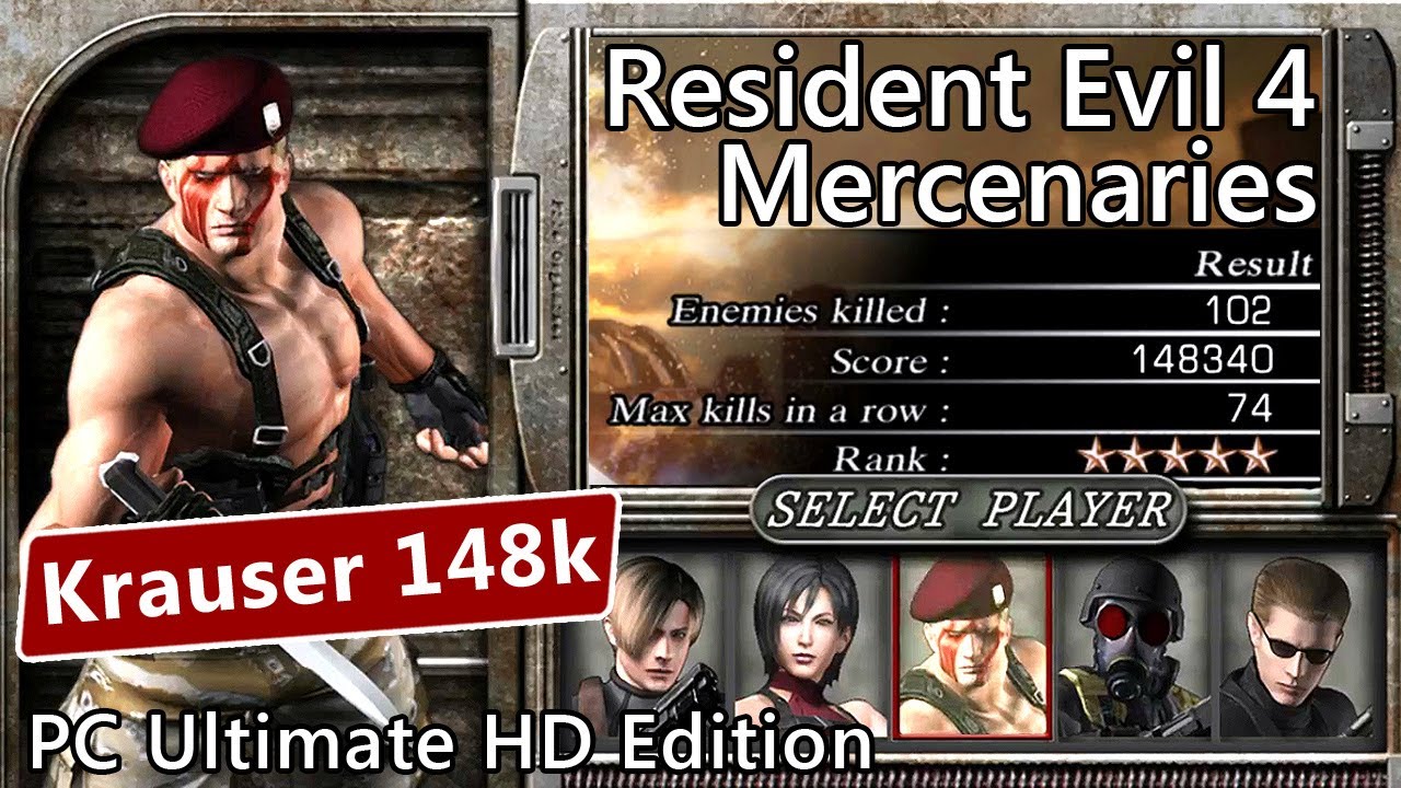 Resident Evil 4 Krauser 148k Mercenaries Village PC HD