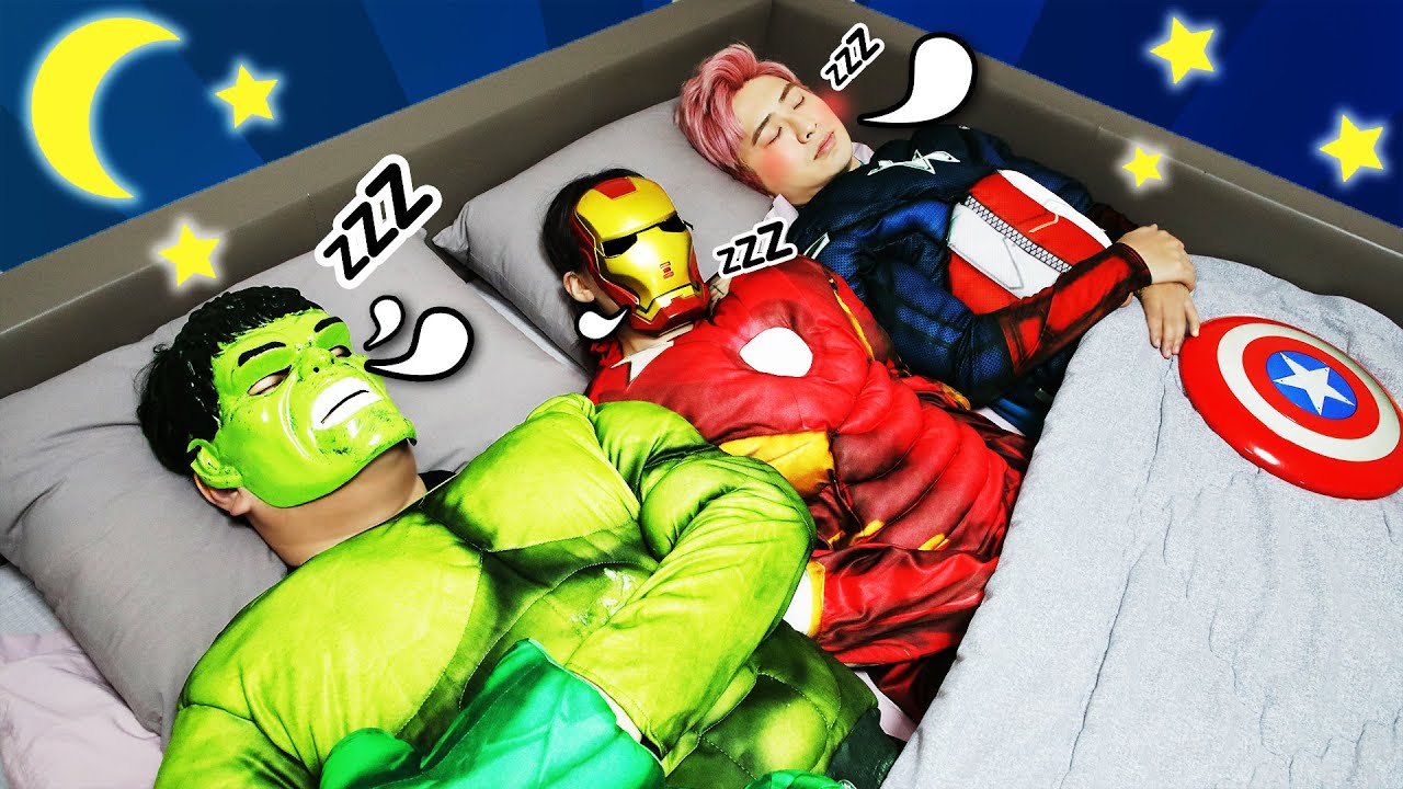 슈퍼히어로 친구들과 어린이 영어 노래 배우기 Ten in the Bed SuperHero Song