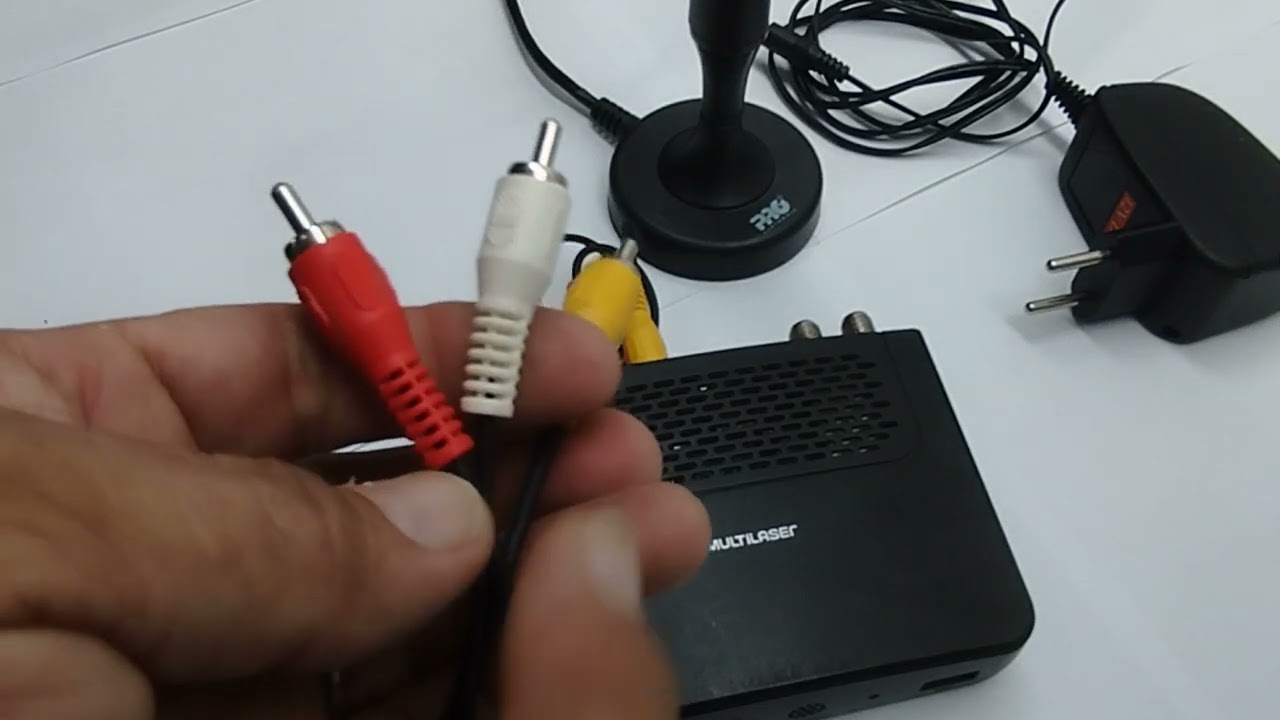 Conversor digital multilaser . Busca de canais  e Como fazer as Ligações