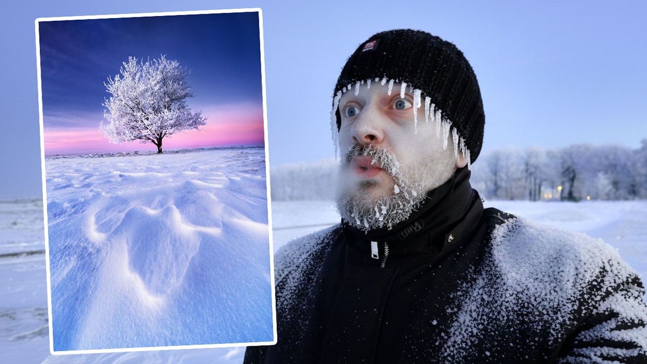 PHOTOGRAPHY JACKPOT! Rare Phenomenon: 2cm Thick Hoarfrost!