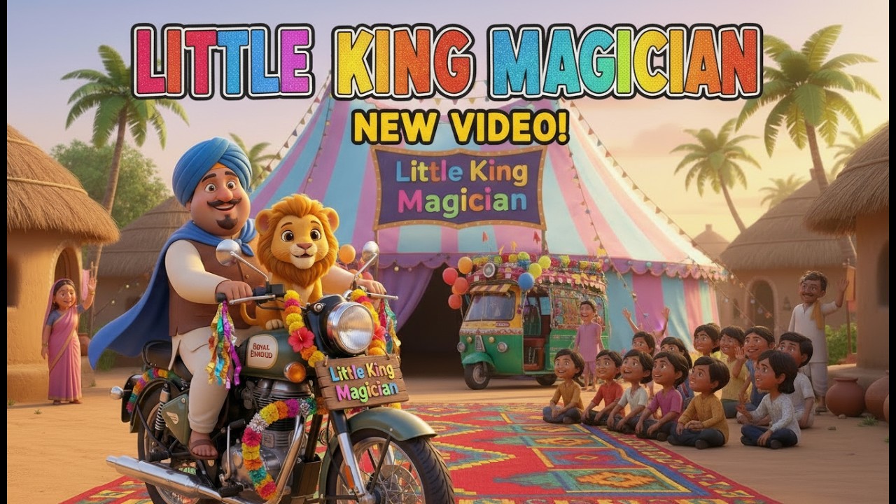 🎩✨ Little King Magician | Jadoogar aaya  |  जादूगर आया ! — एक मज़ेदार बच्चों का हिंदी गाना! | Magic