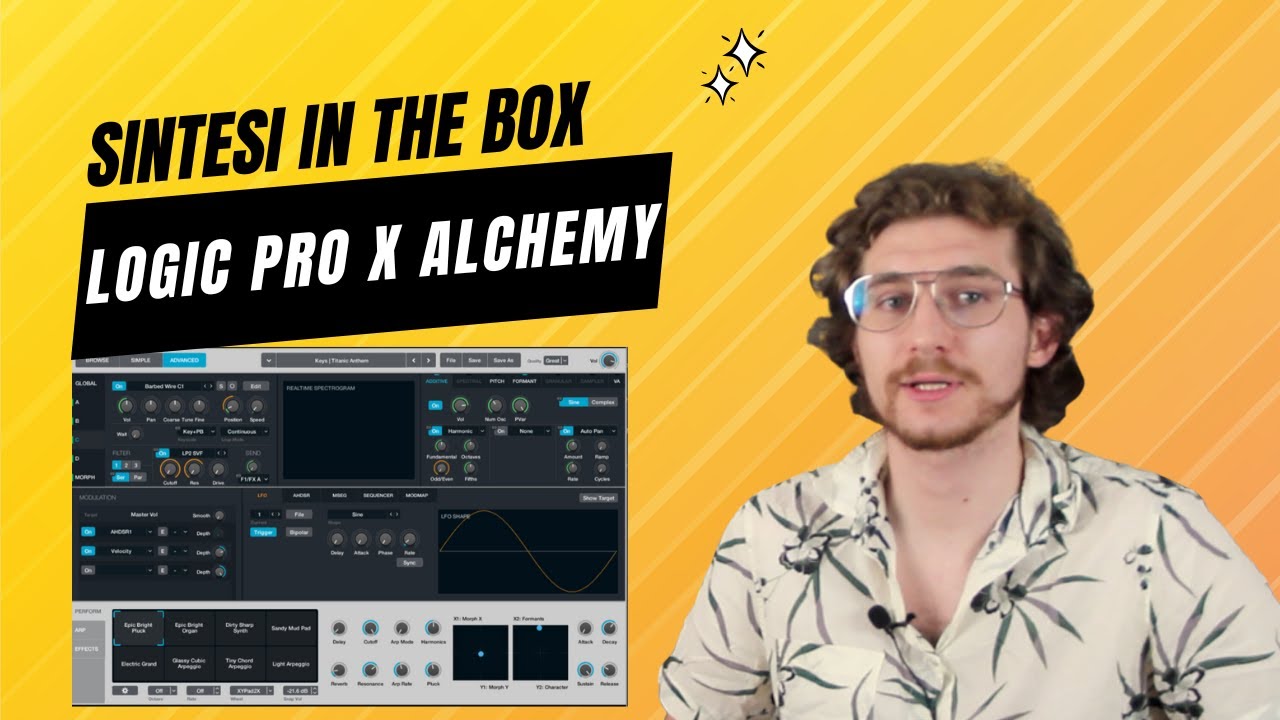 ALCHEMY - IL SYNTH GRATIS PI&Ugrave; POTENTE  (Logic Pro X) - SINTESI IN THE BOX
