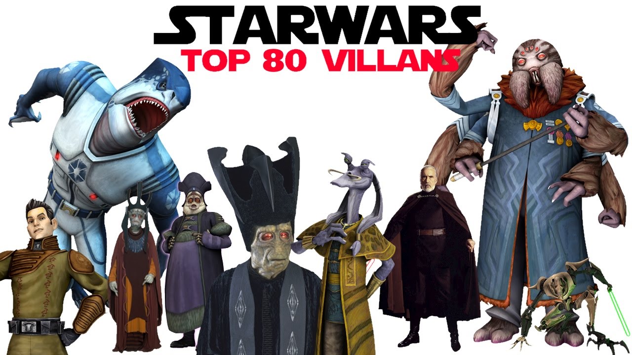 Top 80 Star Wars Villains | 2015 | (1080p)
