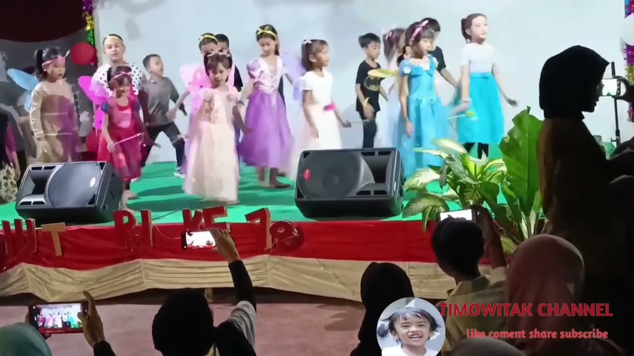 Pentas Anak Penutupan Acara 17 Agustus,Yuk Kawan Main Ke Hutan - Timo Witak