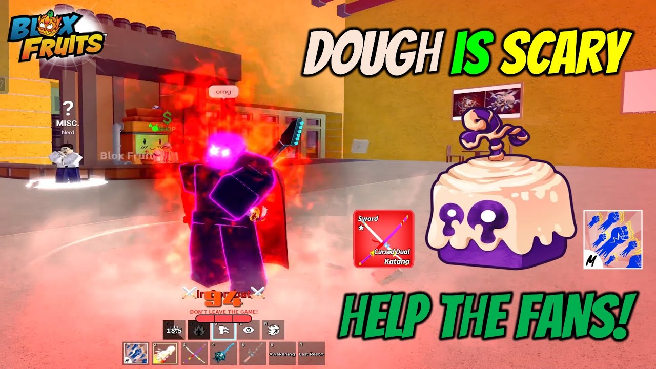 Help fans from 3.5M Bounty with the strongest DOUGH combo in Blox Fruits