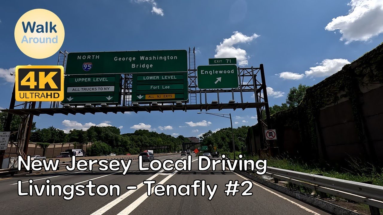 【4K60】 New Jersey Local Driving: Livingston - Tenafly #2