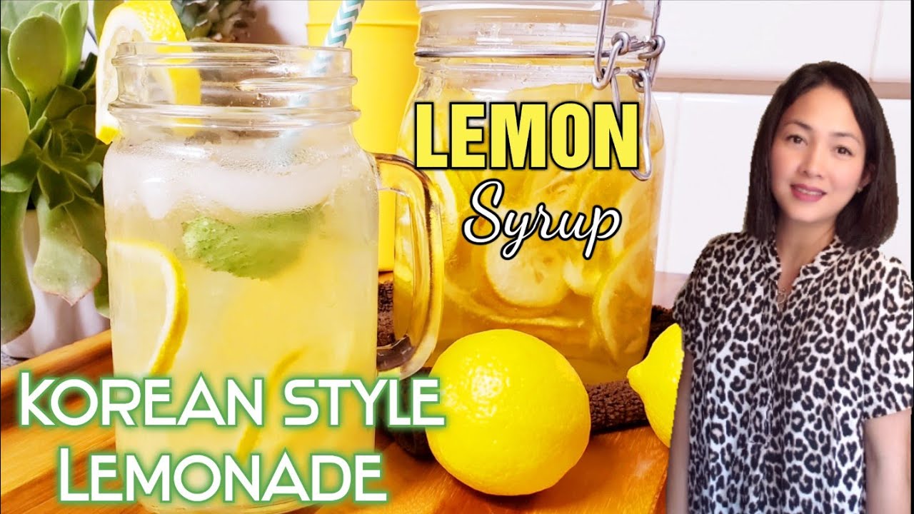 Simple Homemade Preserved Lemon Syrup for Lemonade and Tea KOREAN STYLE / Lemon Syrup Recipe