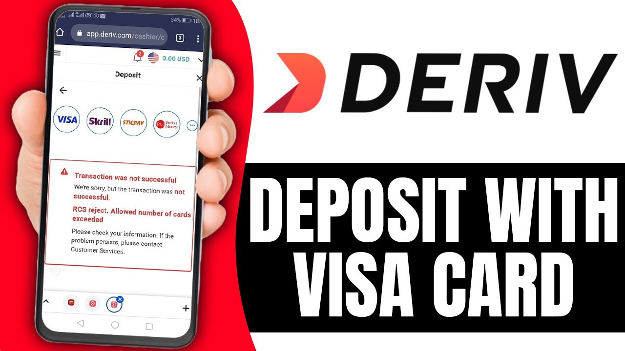 How To Deposit in Deriv Account using Visa Card (2025)