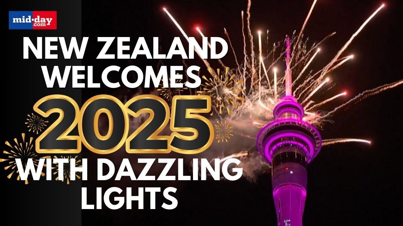 New Zealand welcomes 2025 with spectacular fireworks and celebration | New Year 2025 Fireworks