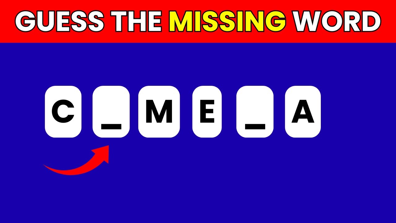 Only 1% Can Guess the Missing Word | 🧠 Word Puzzle Challenge