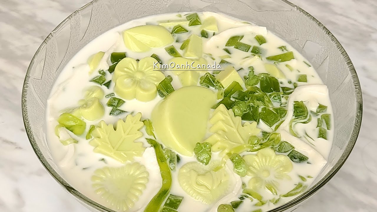 Cách nấu Chè thạch xanh ngon mát bổ! chè thạch từ qủa bơ thật hấp dẫn |Avocado dessert recipe