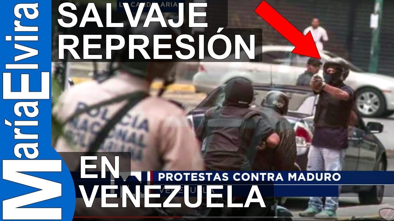 Salvaje represi&oacute;n contra manifestantes en Venezuela