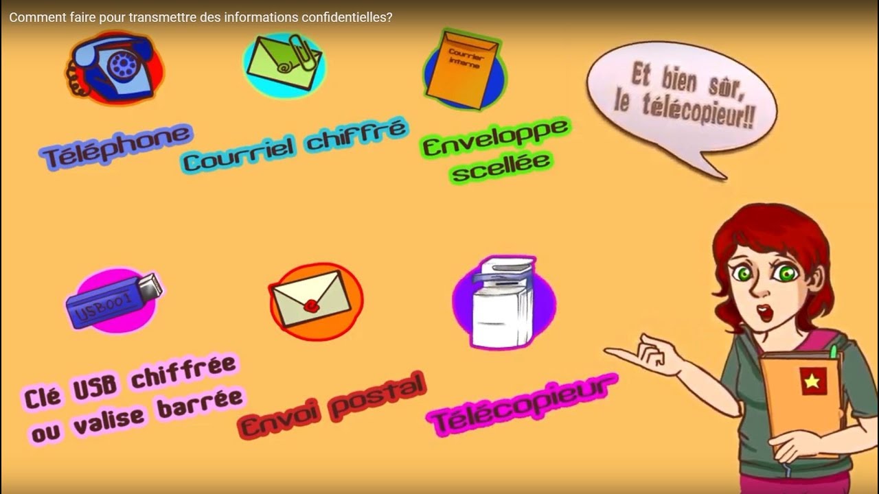 Comment faire pour transmettre des informations confidentielles?