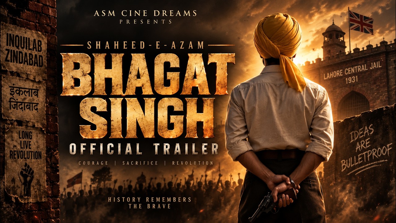 Shaheed-e-Azam Bhagat Singh | Official Trailer | Releasing On 2 August | ASM Cine Dreams |