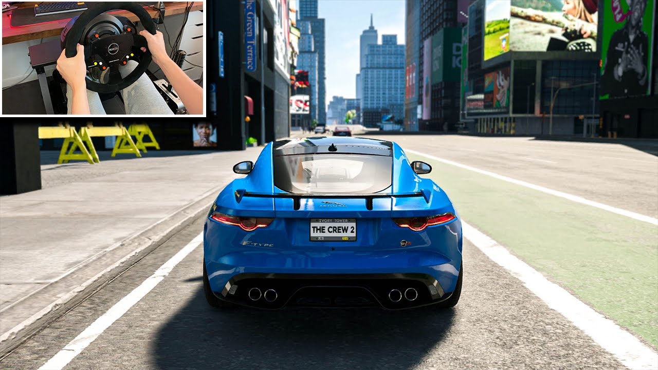 The Crew 2 Jaguar F-TYPE SVR - Steering Wheel Gameplay