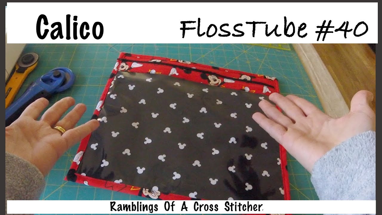 FlossTube #40-Watch Me Make A Vinyl Front Project Bag, Extreme Style (because I wear a Go-Pro!) :)