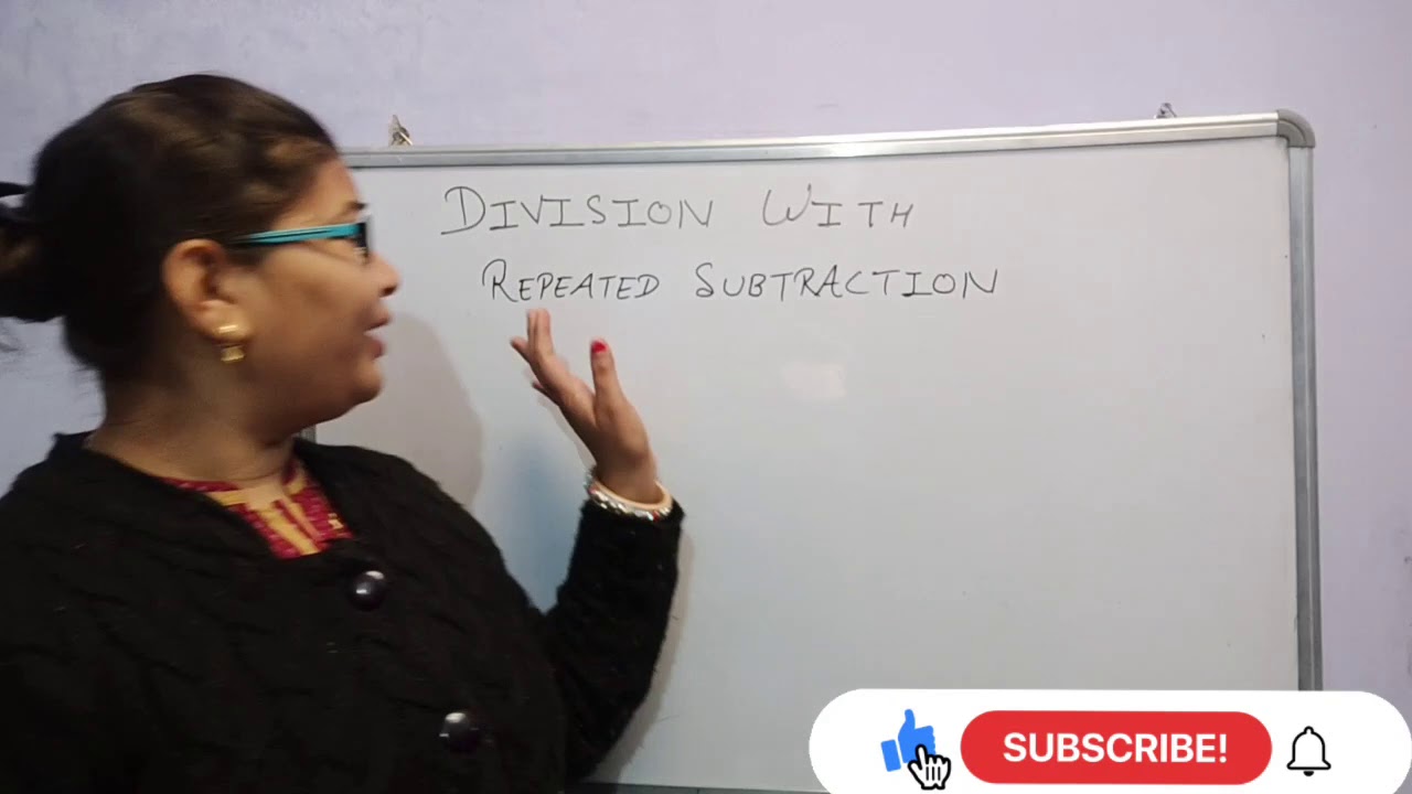 Division-with repeated subtraction || Division with subtraction