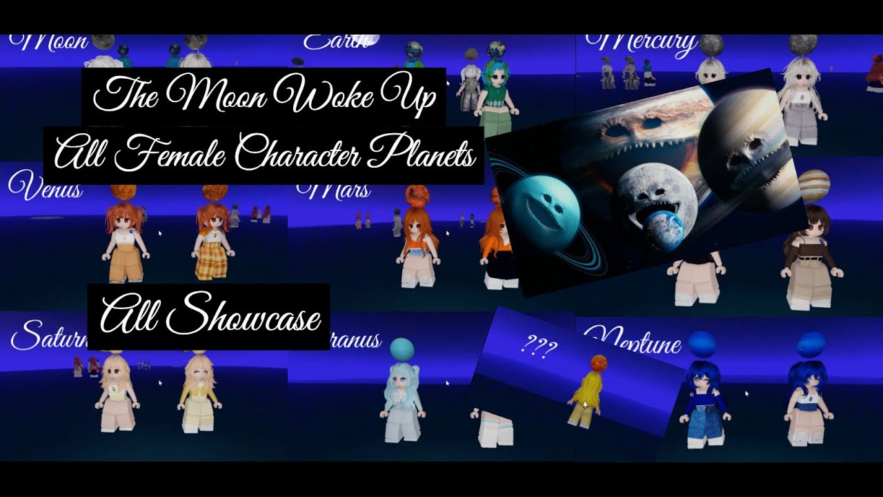 The Moon Woke Up | All Female's Character Planets | Roblox Outfit Showcase + The New Character