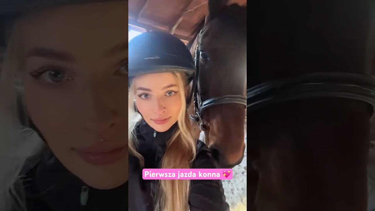 Pierwsza jazda konna 💖🐴 step i kłus anglezowany