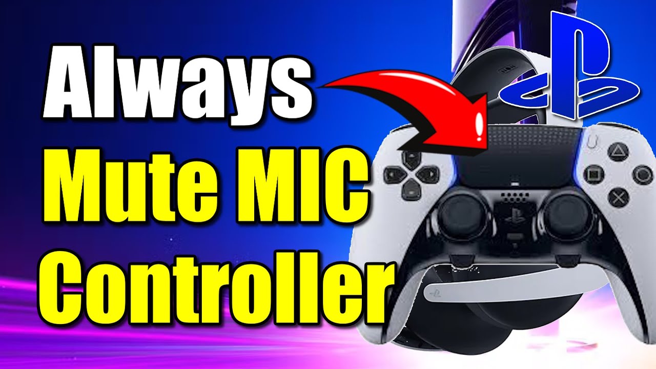 How to Always MUTE your Controller MICROPHONE on PS5 (Best Method)