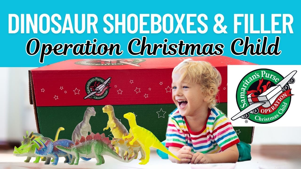 Dinosaur Party in a Shoebox and Filler Projects for Operation Christmas Child!