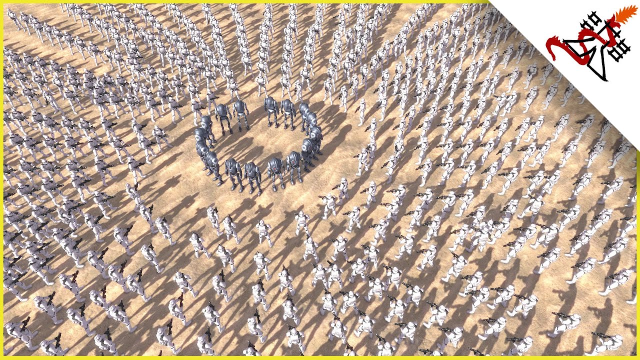 SUPER BATTLEDROIDS vs 900 CLONES - Star Wars: Galaxy at War MOD