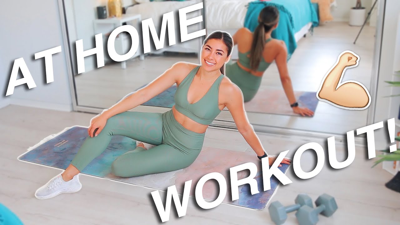 FULL BODY AT HOME WORKOUT - 1 hr, Burn 500 Cals!