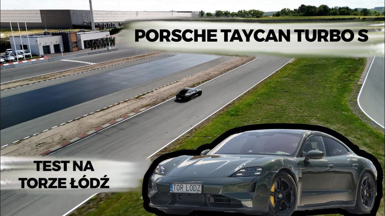 Porsche Taycan Turbo S - test na Torze Ł&oacute;dź nowego modelu po faceliftingu #porsche #porschetaycan