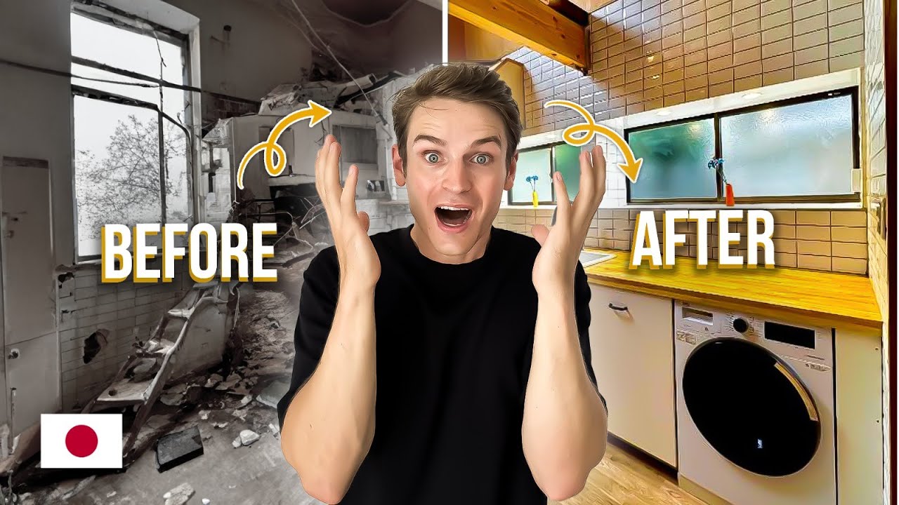 12 Month Japanese House Transformation in 20 minutes - Before & After