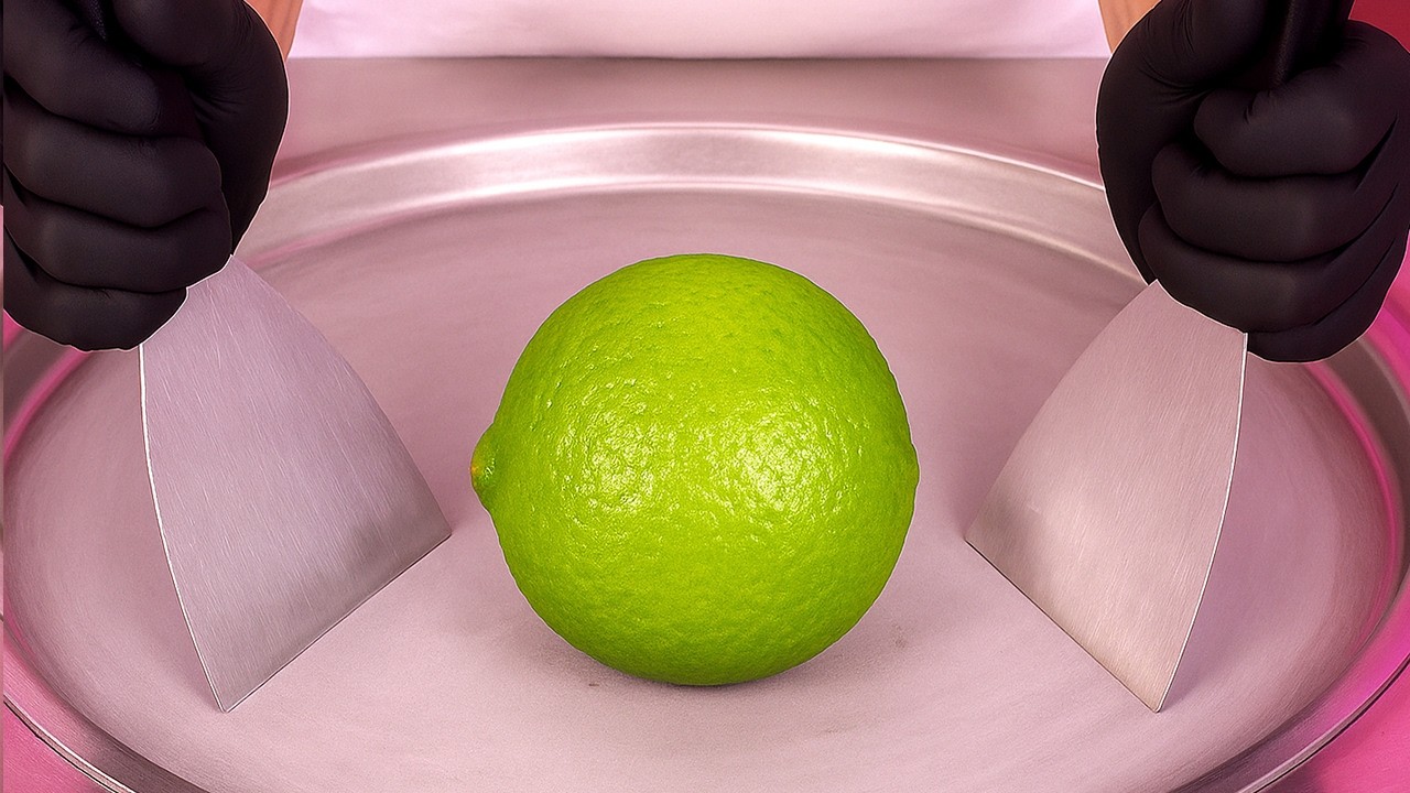 Lime Ice Cream Rolls | ASMR