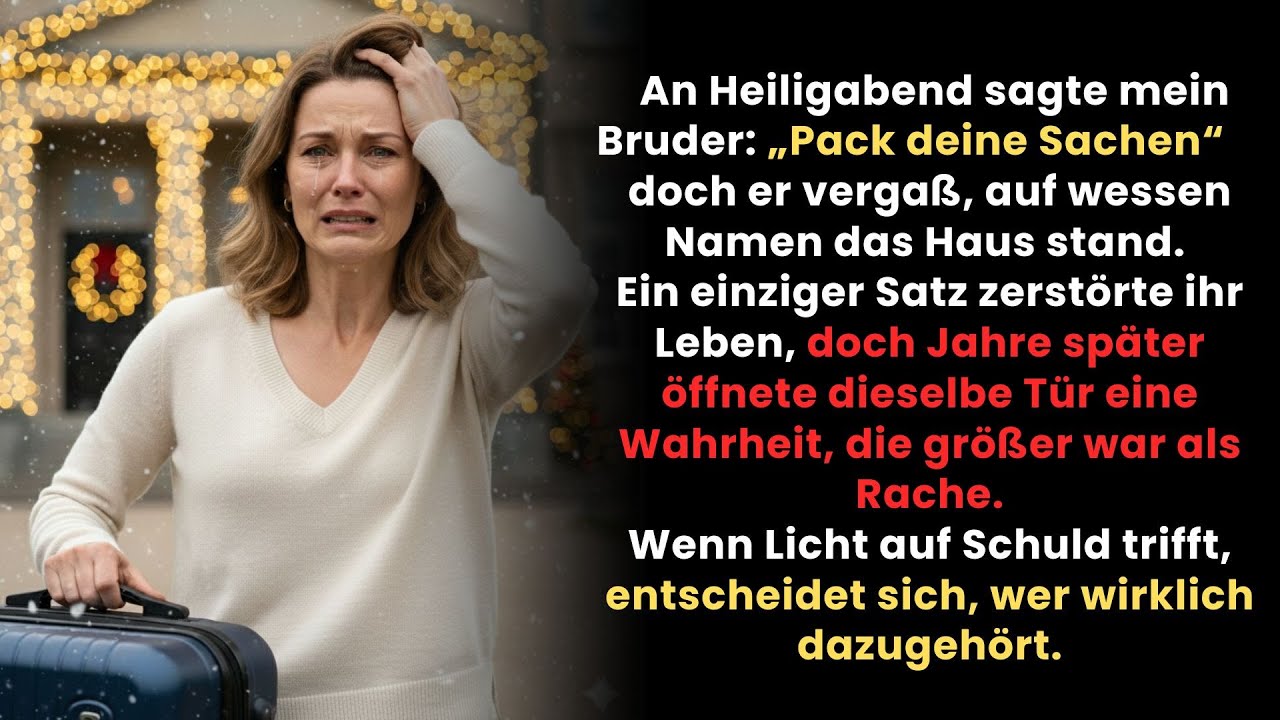 Dies ist „An Heiligabend sagte mein Bruder Pack deine Sachen“ eine Geschichte über Verlust, Vergeltu