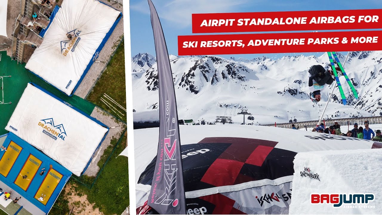 AirPit Standalone Airbags for Family Fun at Ski Resorts, Adventure Parks and more
