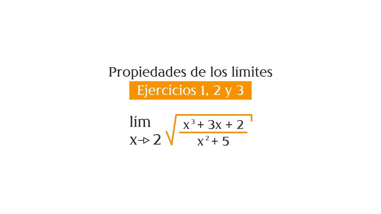 Propiedades de los límites - Ejercicios