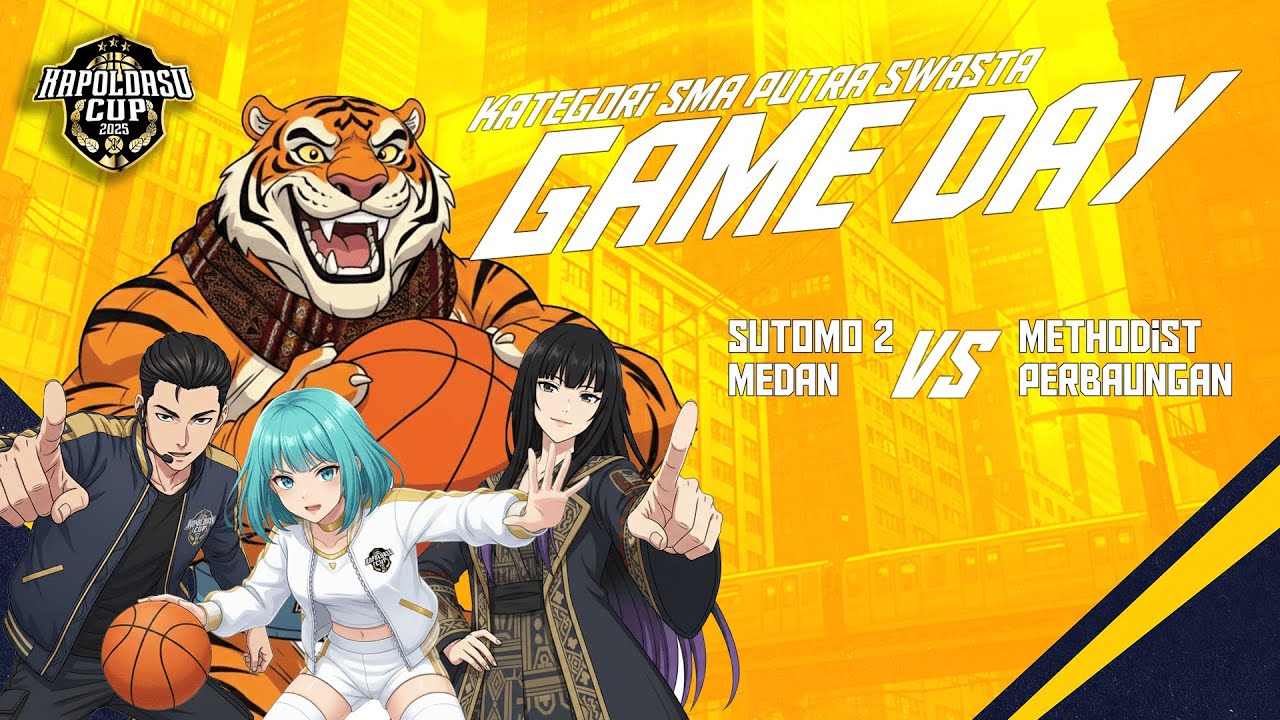 SMA METHODIST PERBAUNGAN VS SMA SUTOMO 2 MEDAN (3RD PLACE - KATEGORI SMA SWASTA PUTRA)