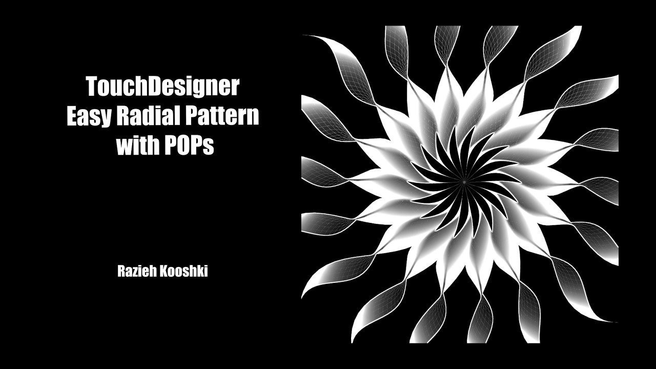 TouchDesignerTutorial  - Easy radial pattern with POPs