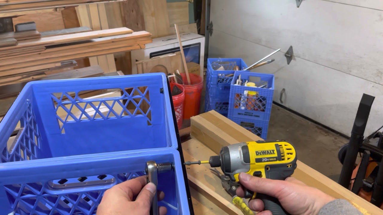 NWOC Shop: Workbench Build - Milk Crate Drawers