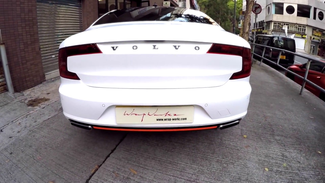 Satin White Volvo S90 By Wrap Workz Hong Kong