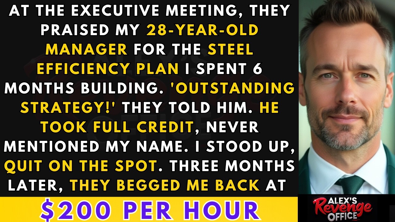 They Praised My Young Manager For My Steel Plan; I Quit Instantly | Corporate Revenge