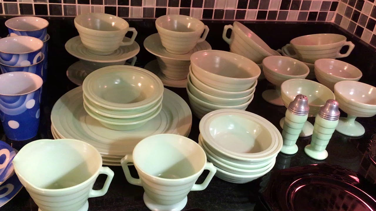 1930's Art Deco Glass and China