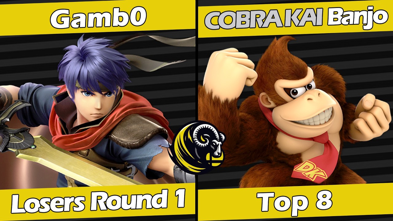 QuitYourFriendlies 67 Losers Top 8 - Gamb0 (Ike) vs Banjo (Donkey Kong)