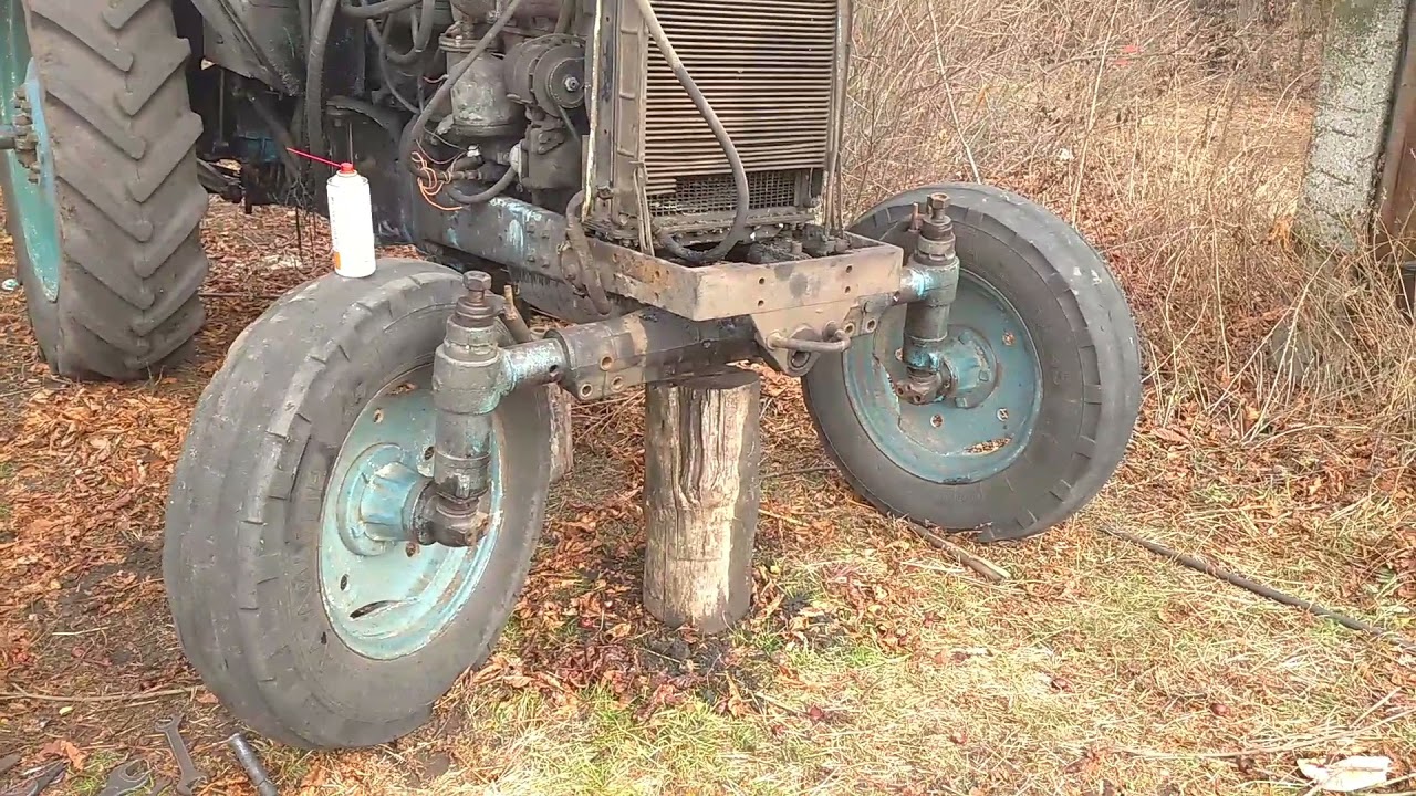 снятие передней балки МТЗ