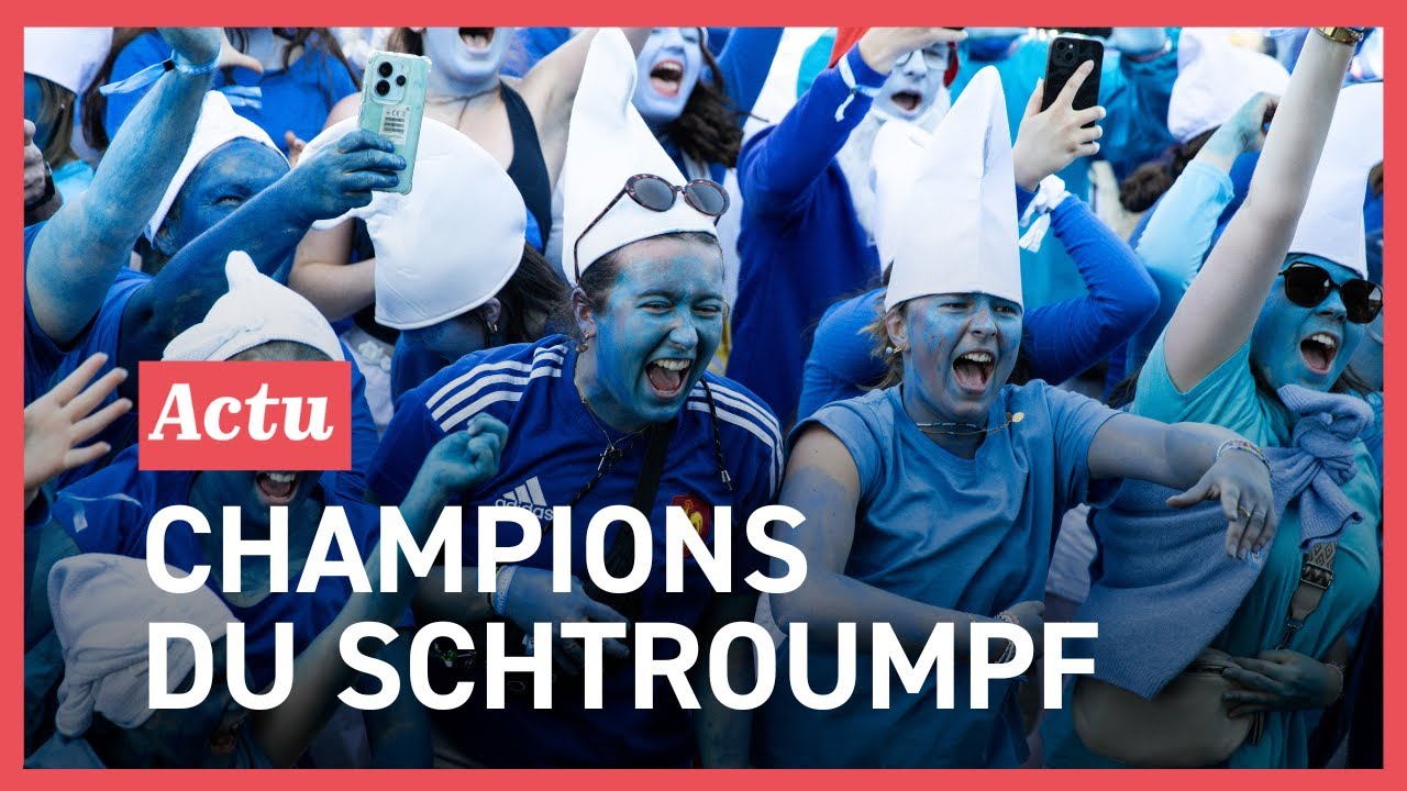 Les Bretons, champions du monde des Schtroumpfs : revivez la folle journée à Landerneau !