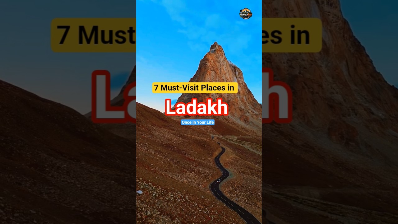 7 Must-Visit Places in Ladakh 🇮🇳 | Pangong, Nubra & Khardung La | Leh Ladakh Travel 2026 #shorts